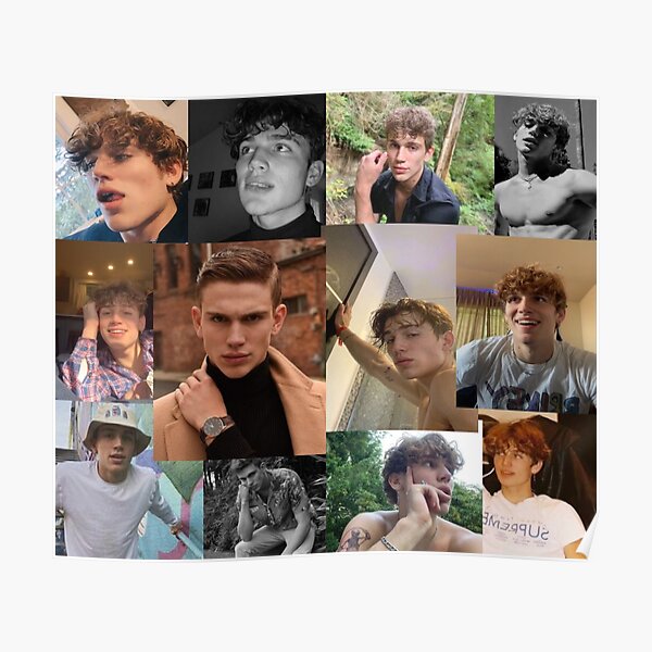 poster504x498f8f8f8-pad600x600f8f8f8-9 Vinnie Hacker collage Poster RB1208 product Offical Vinnie Hacker Merch